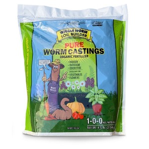 WIGGLE WORM 100% Pure Organic Soil Builder Earthworm Castings Fertilizer - 1 of 4