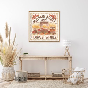 Amanti Art 30"x30" Autumn Days V by Laura Marshall Framed Canvas Wall Art Print - 1 of 4