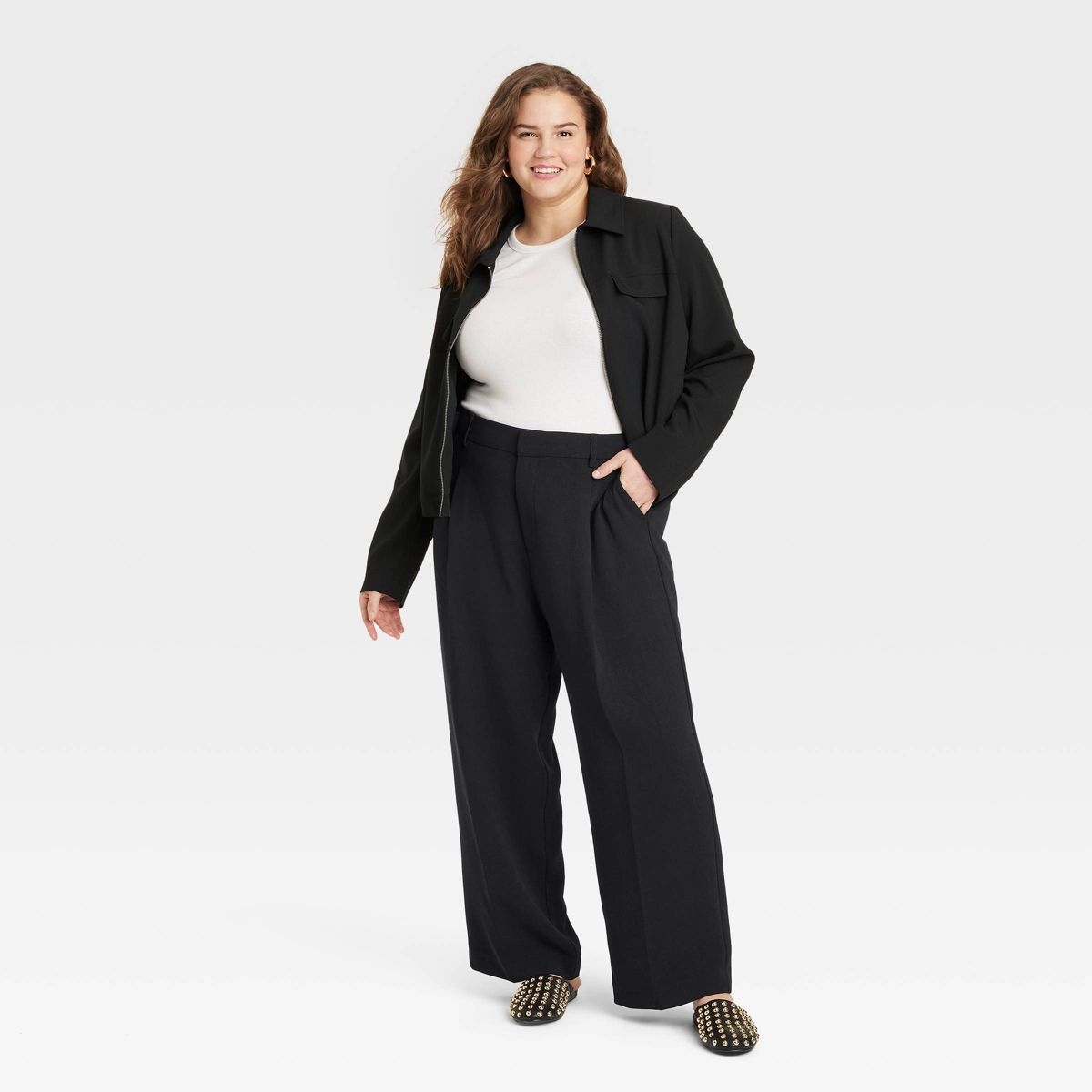 Women's Signature Crepe Essential Trousers - A New Day™ - thumbnail 6