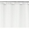 Waffle Weave Shower Curtain 50 Poly 50 BCI Cotton White 72x72 Inch Soft Absorbent Bath Textile - 2 of 4