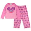 Sesame Street Abby Cadabby Pajamas Long Sleeve Pant Loungewear Sleep Set Pink - 3 of 4