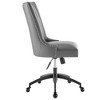Modway Empower Channel Tufted Vegan Leather Office Chair, Black Gray - 2 of 4