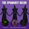 Joyfy 51" Halloween Light-Up Witch Yard Stakes, Flying Witches with Sound Activation, Witch Lawn Stakes for Halloween Outdoor Decorations (3-Pack) - 4 of 4