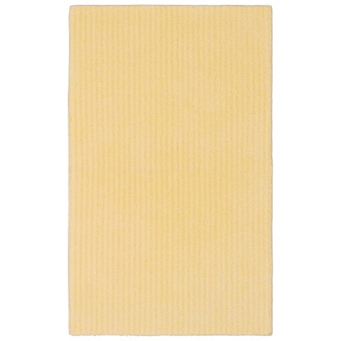 30"x50" Plush Washable Nylon Bath Rug Yellow - Garland Rug : Target