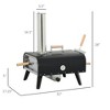 Outdoor Pizza Oven with 12in Rotating Stone, Peel and Cover, Portable Pellet Wood Fired Pizza Maker with Foldable Legs,Backyard, Outdoor Kitchen - 3 of 4