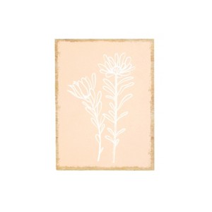 VIP Wood 9.5 in. Pink Floral Pattern Wall Art - 1 of 4