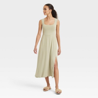 Women's Knit Ballet Midi Shift Dress - A New Day™