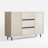 Luck Live 47.24in press-to-open cabinet door with three storage drawers - 2 of 4