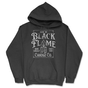 Black Flame Candle Co Adult Hoodie Funny Sarcastic Scary Halloween Graphic Hooded Sweatshirt - Crazy Dog Hoodie - 1 of 4