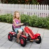 Aosom Kids Pedal Go Kart, Outdoor Ride on Toys with Adjustable Seat, Handbrake, 4 Non-Slip Rubber Wheels for Boys & Girls Aged 5-12 Years Old - 3 of 4