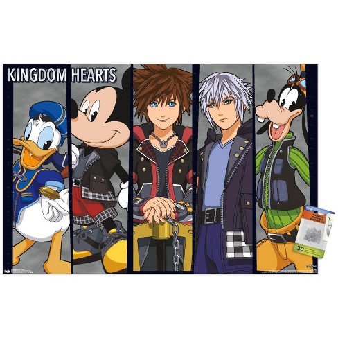 Disney Kingdom Hearts 2 - Collage Wall Poster with Push Pins, 22.375 x 34  