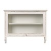 Storied Home Wood and Glass Wall Cabinet with Hooks: Modern Accent Cabinet, No Assembly Required - 3 of 4