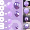 PartyWoo Balloons Purple Lilac Metallic 18 12 10 5 Inch 142 pcs - 2 of 4