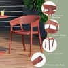 WestinTrends Playa 5-Piece Indoor Outdoor Metal Patio Dining Table Set With Stackable Patio Chairs - 3 of 4