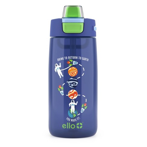 Ello 18oz Plastic Colby Hydration Tracking Space Water Bottle : Target