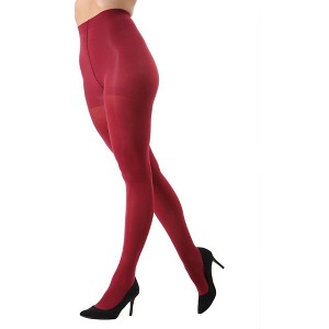 Memoi Women's Perfectly Opaque Control Top Tights - 1 of 4