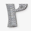 Anna-Kaci Silver Tone Initial Letter Pendant Necklace with Crystal Rhinestone Accents - 3 of 4