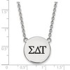 Black Bow Jewelry Sterling Silver Sigma Delta Tau Greek Life Necklace 18 Inch - 2 of 4