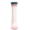 Memoi Women's Solid Retro Stripe Super Soft Cozy Crew Socks - 2 of 4