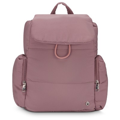 Bearpaw Women's Backpack - Puffy Quilted Top Open Backpack for Women, Cute Laptop Bag for Work & Travel | Fits Most 15" Laptops
