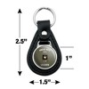 U.S. Army Proud Wife Of A Soldier Black Leather Keychain - 4 of 4