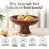 Wooden Fruit Bowl for Kitchen Counter | 12" Large Premium Eco Friendly Fruit Basket for Kitchen | Acacia Wood Bowl for Table Decor, Centerpiece - 2 of 4