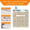 6 Pack Storage Cubes, Cubed Shelf Storage With 2 Sewn Cotton Rope Handles, Foldable 11 Inch Cube Storage Bins For Home, Apartment, Organizing Closet - 3 of 4