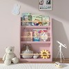 Kids Book Shelf,Kids Book Rack, Helps Keep Bedrooms, Playrooms, and Classrooms Organized,White - 4 of 4