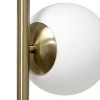 66" Tall Mid-Century Modern Tree Floor Lamp with Dual White Glass Globe Shade - Simple Design - 4 of 4