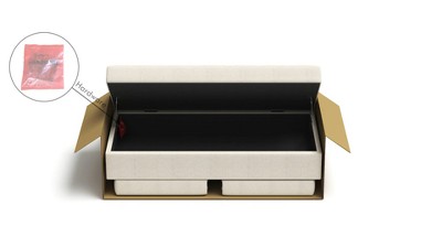 Gillian Cream Upholstered Storage Bench with Flip Top