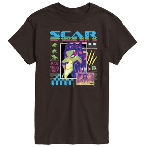Men's - Disney - Scar Vapor Wave Short Sleeve Graphic T-Shirt - 1 of 3
