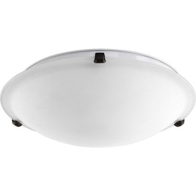 Quorum Lighting 3 - Light Flush Mount in  Oiled Bronze