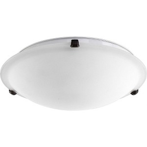 Quorum Lighting 3 - Light Flush Mount in  Oiled Bronze - 1 of 1