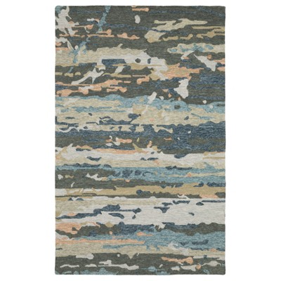 Oriental Weavers Kipton KIP01 Grey / Blue Indoor Area Rug - 5' x 8'