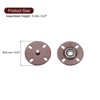 Unique Bargains Alloy Invisible Durable High Hardness Buckle Fasteners Press Studs Buttons 5 Pcs - 2 of 4