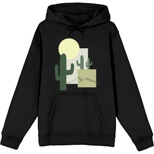 Natural World Cacti & Shapes Adult Long Sleeve Hoodie - 1 of 2