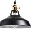 CLAXY Industrial Plug-in Pendant Light Black Barn Shade Adjustable Height - 3 of 4