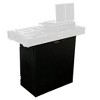 Odyssey FZF3336BL Flight Zone 33 x 36 Deluxe Black Foldout DJ Stand for Coffins - 3 of 4