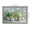 Amanti Art Farmhouse Geraniums in Vases by Danhui Nai Canvas Wall Art Print Framed 23 x 16-in. - 4 of 4
