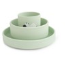 SARO “Funny Farm” Foodie Feeding Set – 3-Piece Baby Silicone Mealtime Kit with Plate, Bowl & Cup, BPA-Free Self-Feeding Set - 2 of 4