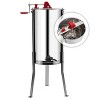 VINGLI 3 Frames Manual Honey Extractor Separator, Food Grade Stainless Steel Honeycomb Spinner Drum Crank With Adjustable Height Stands - 3 of 4