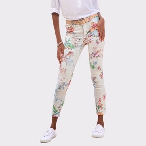 Women's Skinny Leg Cropped Pants - LASCANA - 1 of 4