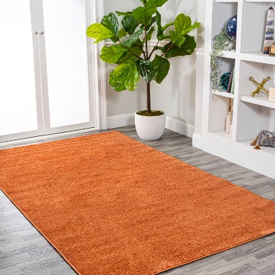 Modern Gray 4' x 6' Low-Pile Rectangular Synthetic Area Rug