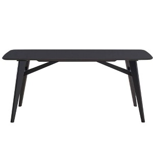 Acme Furniture 70.87" Eliora Dining Table Black Finish: Wood Composite, Seats 6, No Assembly Required - 1 of 4