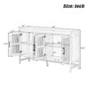 NicBex Cane Design Sideboard Cabinet with Rattan Doors, Rustic Industrial Buffet Cabinet, Kitchen Storage Cabinets with Adjustable Shelves - 3 of 4