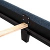 NicBex Modern Queen/King Upholstered Platform Bed Frame with Square Tufted Headboard,Solid Wood Slats Support,Box Spring Needed,Easy Assembly - 4 of 4