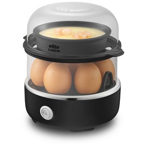 Elite Cuisine Automatic Easy Egg Cooker 14 Eggs Black - 1 of 4
