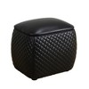 DOMETOUR Cat-Scratch Leather Square Low Stool for Living Room - 4 of 4