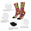 Colorful Watermelon Women Printed Crew Socks Funny Funky Socks Soft Polyester Novelty Gifts for Artists Men - 4 of 4