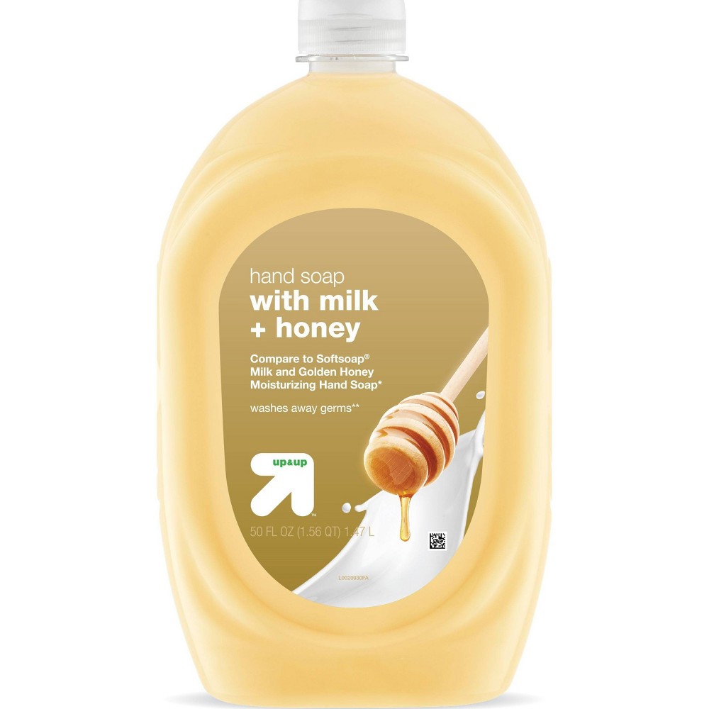 Photos - Shower Gel Milk and Honey Liquid Hand Soap - 50 fl oz - up & up™